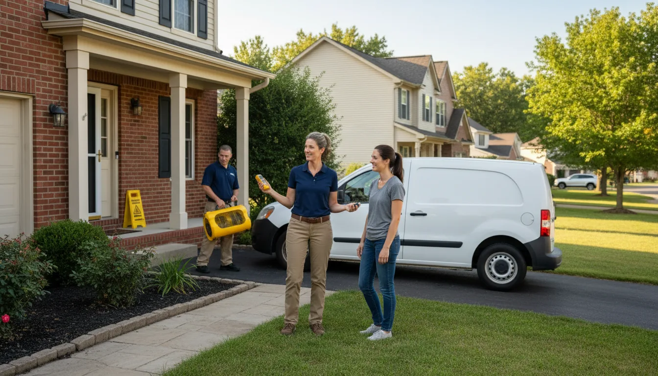 Residential water damage restoration in Cross Lanes, WV